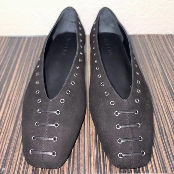 M. Gemi The Mina Women’s Loafer 39.5/US9 Black Suede Flats Made InItaly MSRP$348 - Picture 9 of 10